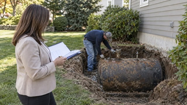 New Jersey homeowner reviewing possible insurance coverage for a residential heating oil tank