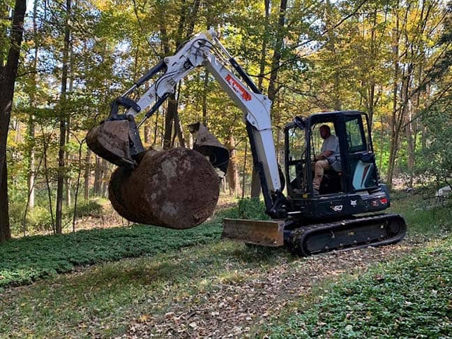 Oil Tank Removal Using an Excavator